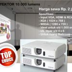 rental proyektor 10000 lumens di bandung
